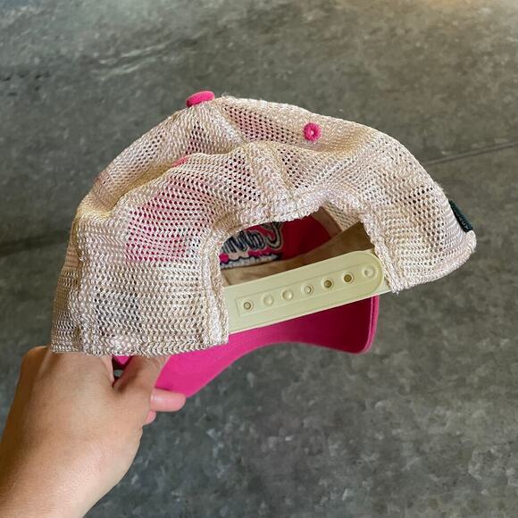 Vintage Carmel Sea California Pacific Coast Legacy Pink Snapback Mesh Hat Y2K - Picture 7 of 10